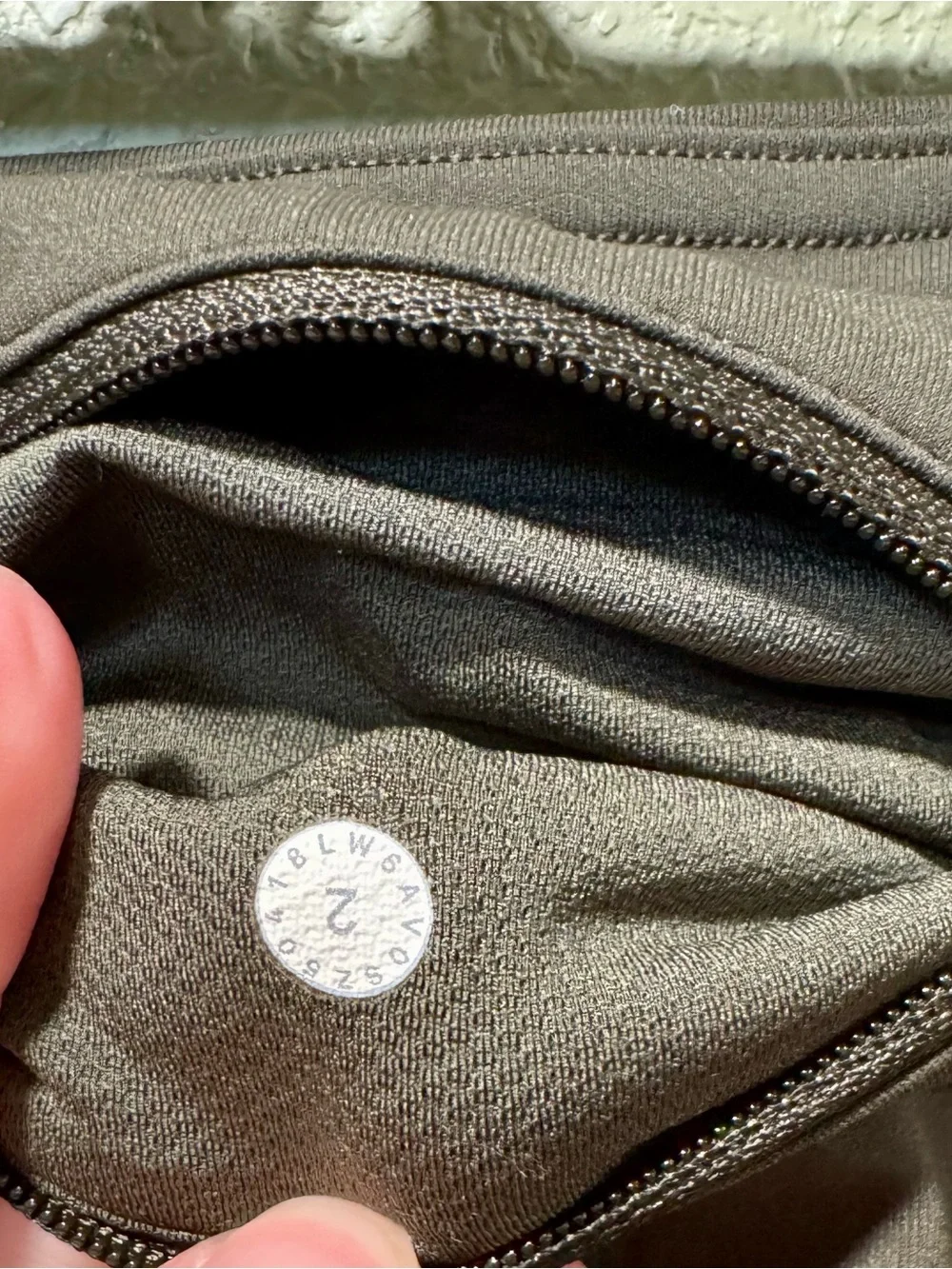 lululemon olive green pocket leggings size 2
